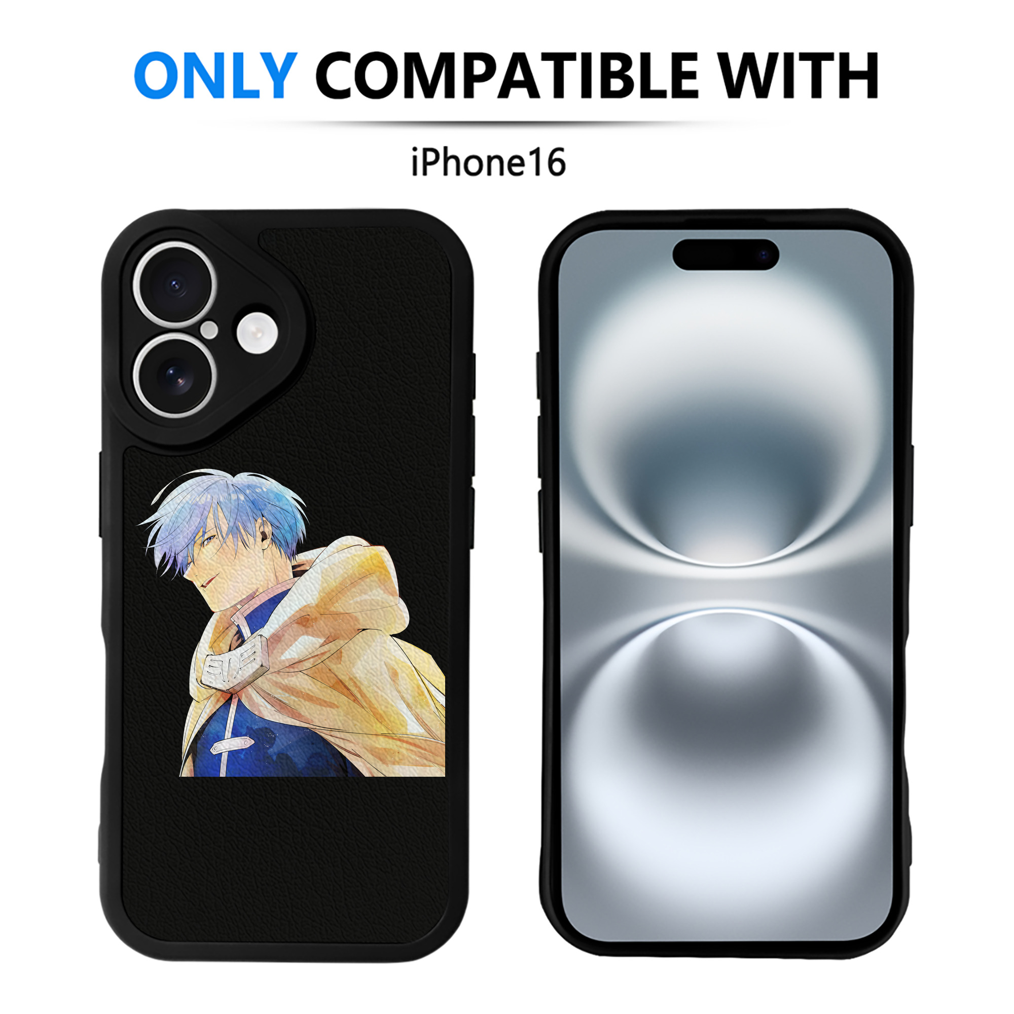（画像用） 葬送のフリーレン Frieren 【iPhone 16シリーズ対応】シリコンスマホケース（レザー調） 材質：シリコン
